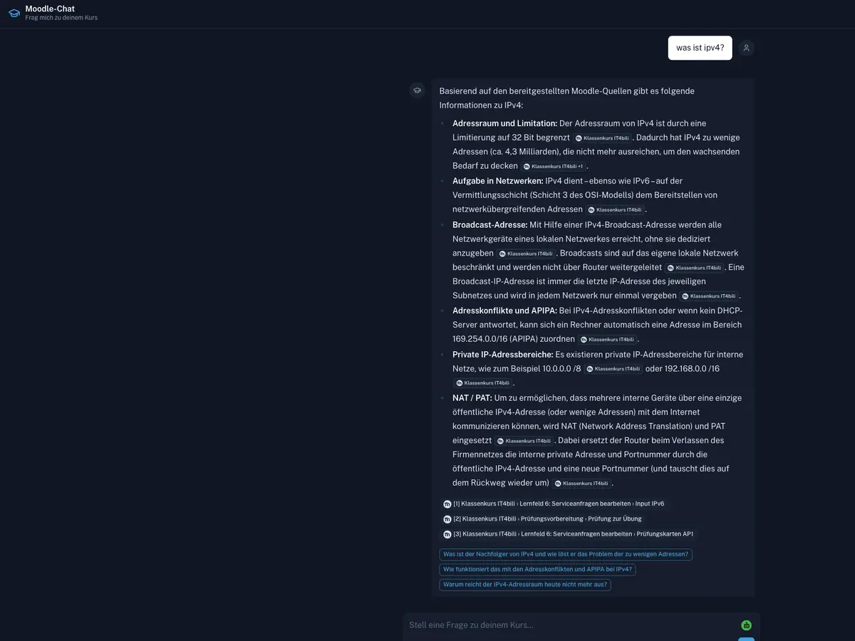 MoodleQA LLM Chat